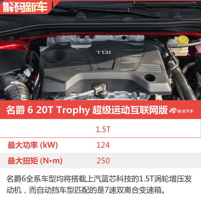 多在主動安全配置 解碼名爵6頂配車型