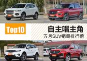 自主唱主角 五月SUV銷量Top10排行榜